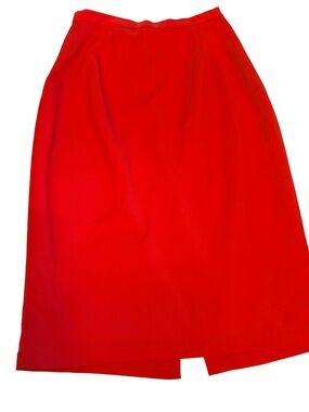 Bettie Page Bright Red Pencil Skirt